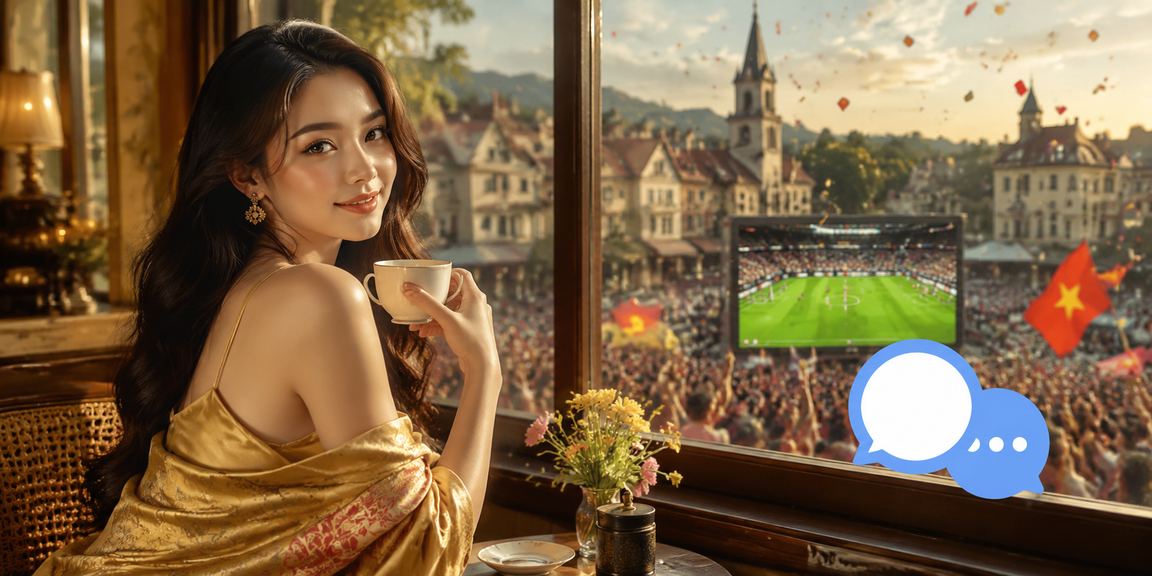 Không gian Đà Lạt với chủ đề giải trí và đọc thông tin thể thao trực tuyến